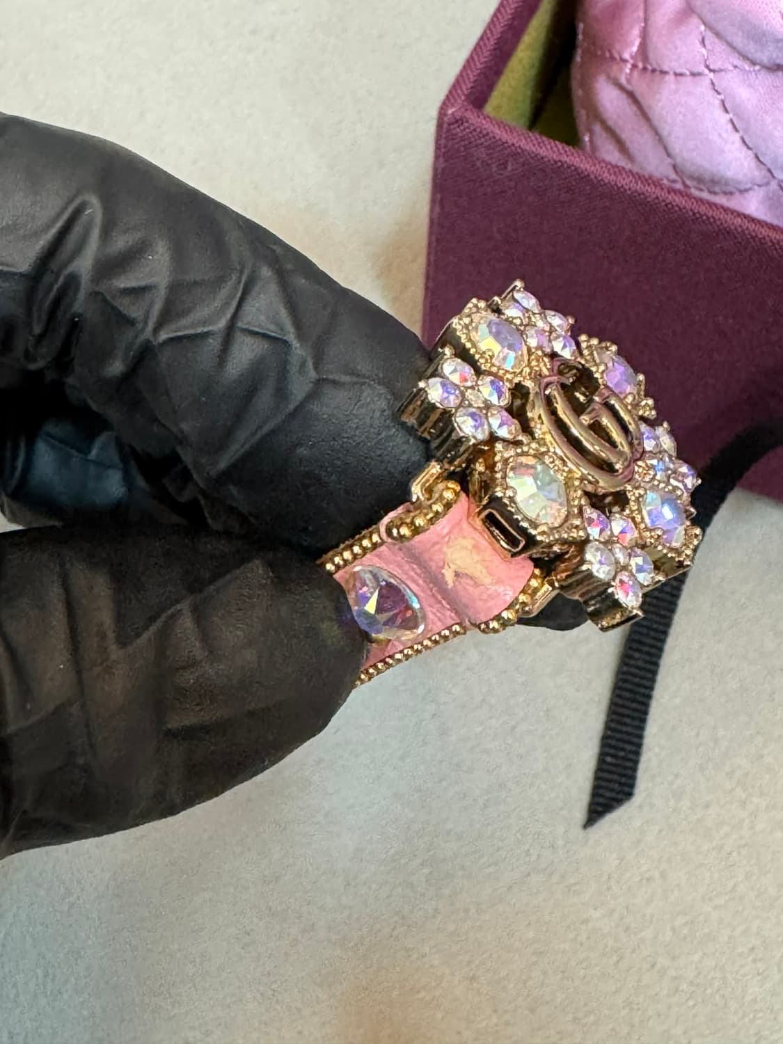 구찌 GG 크리스탈 팔찌 브레이슬릿 상품이미지5