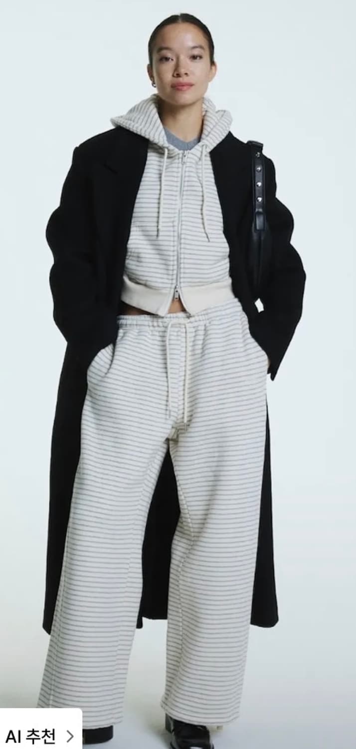 (셋업/세트 판매)글로니 스트라이프 후드집업+ 바지 상품이미지1
