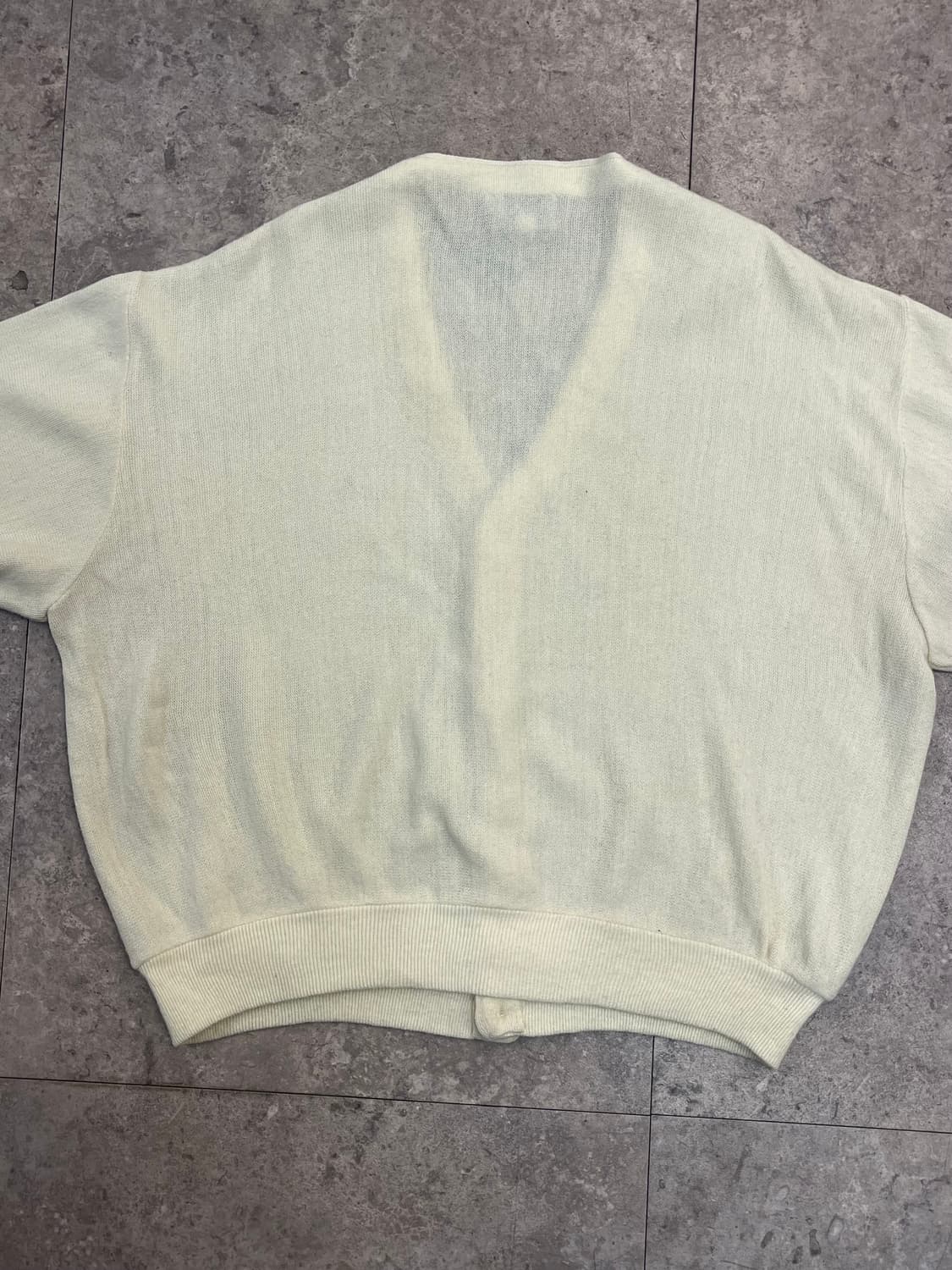 라코스테 브이넥 가디건 아이보리 L #csz2309 상품이미지8