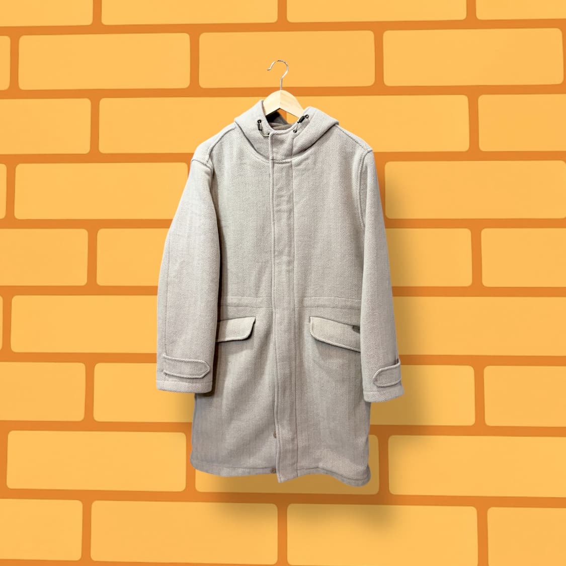 Hound 해링본 울 하프 코트 (XL) 상품이미지1