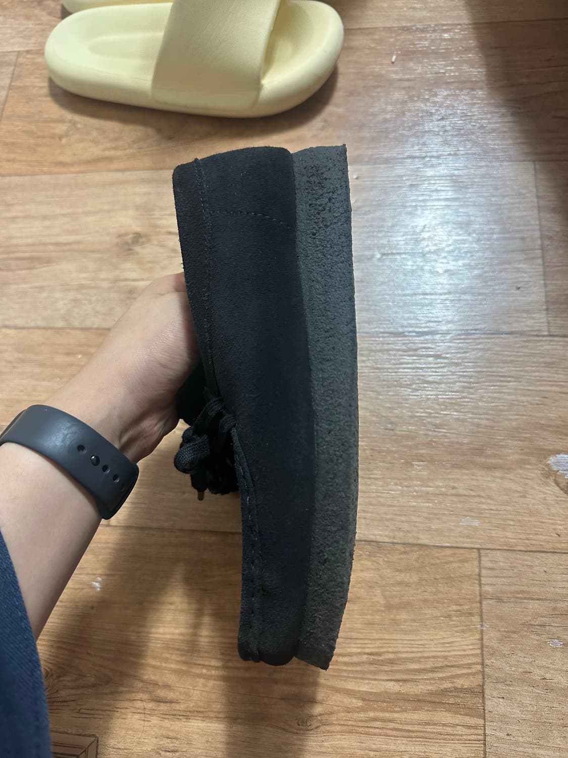 클락스 왈라비 블랙 스웨이드 UK4 상품이미지4