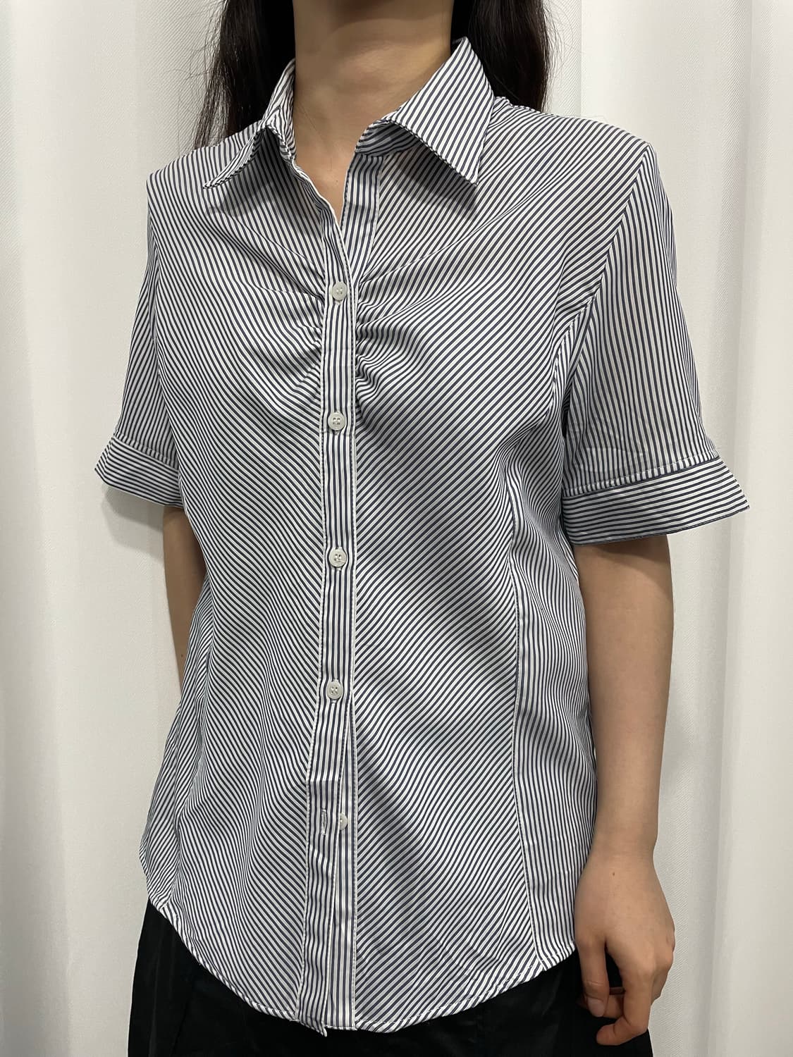 stripe shirring shirt 상품이미지2