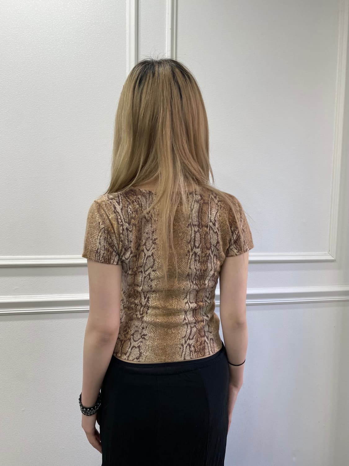 Python Print Slim-Fit Crop Tee 상품이미지6