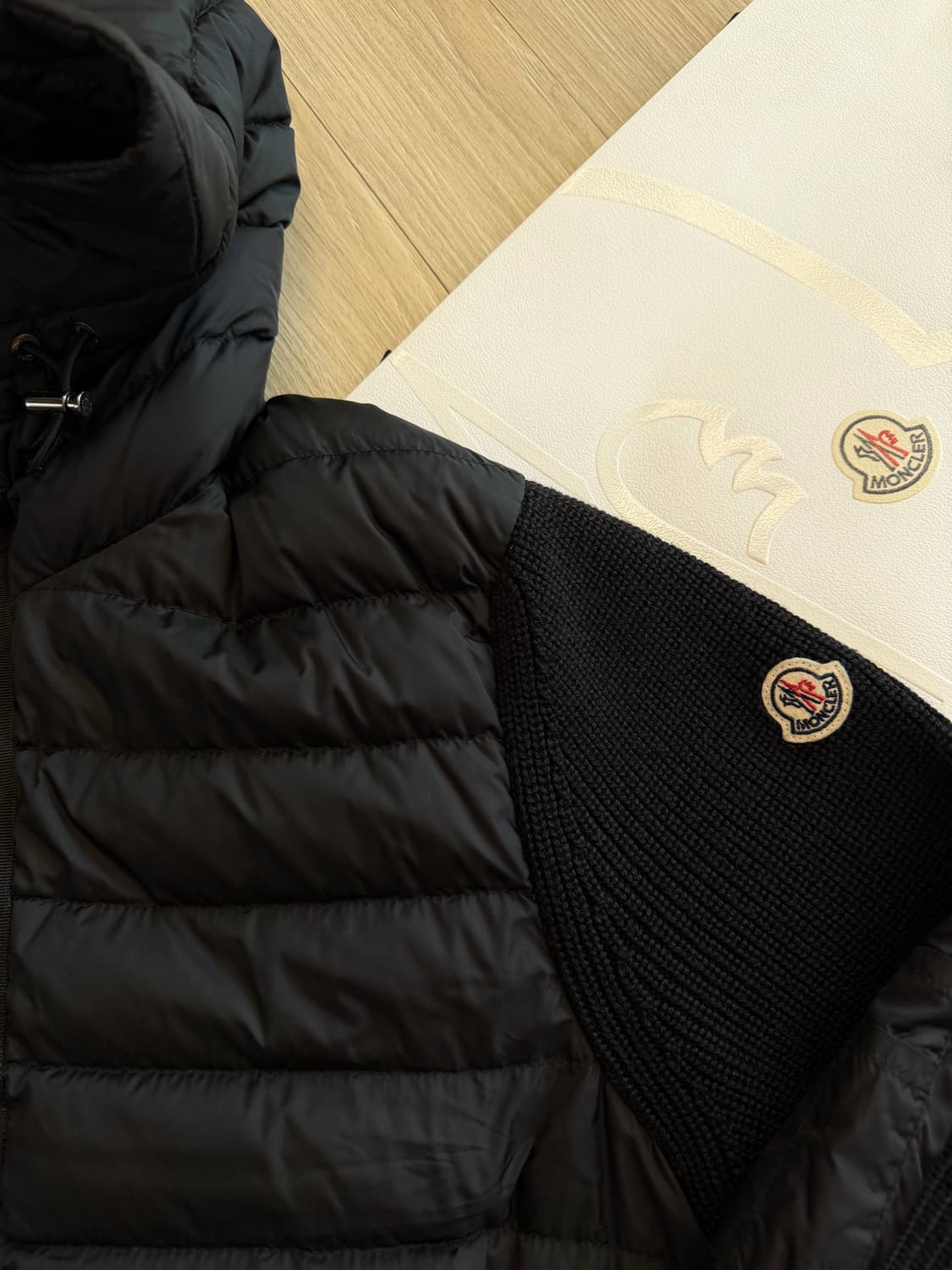 몽클레어 후드 니트패딩 L(100) 상품이미지1