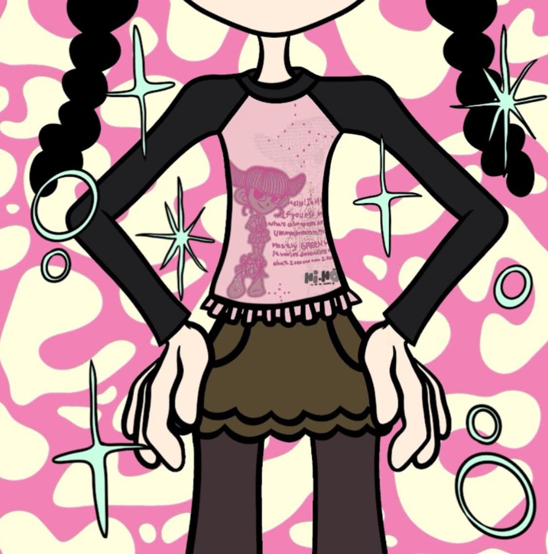 하이호체이 TICKLE T raglan shirt 상품이미지2