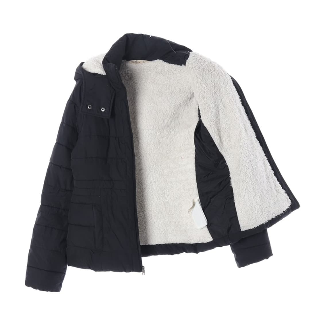 홀리스터 블랙 양털 안감 패딩 점퍼 S 상품이미지2