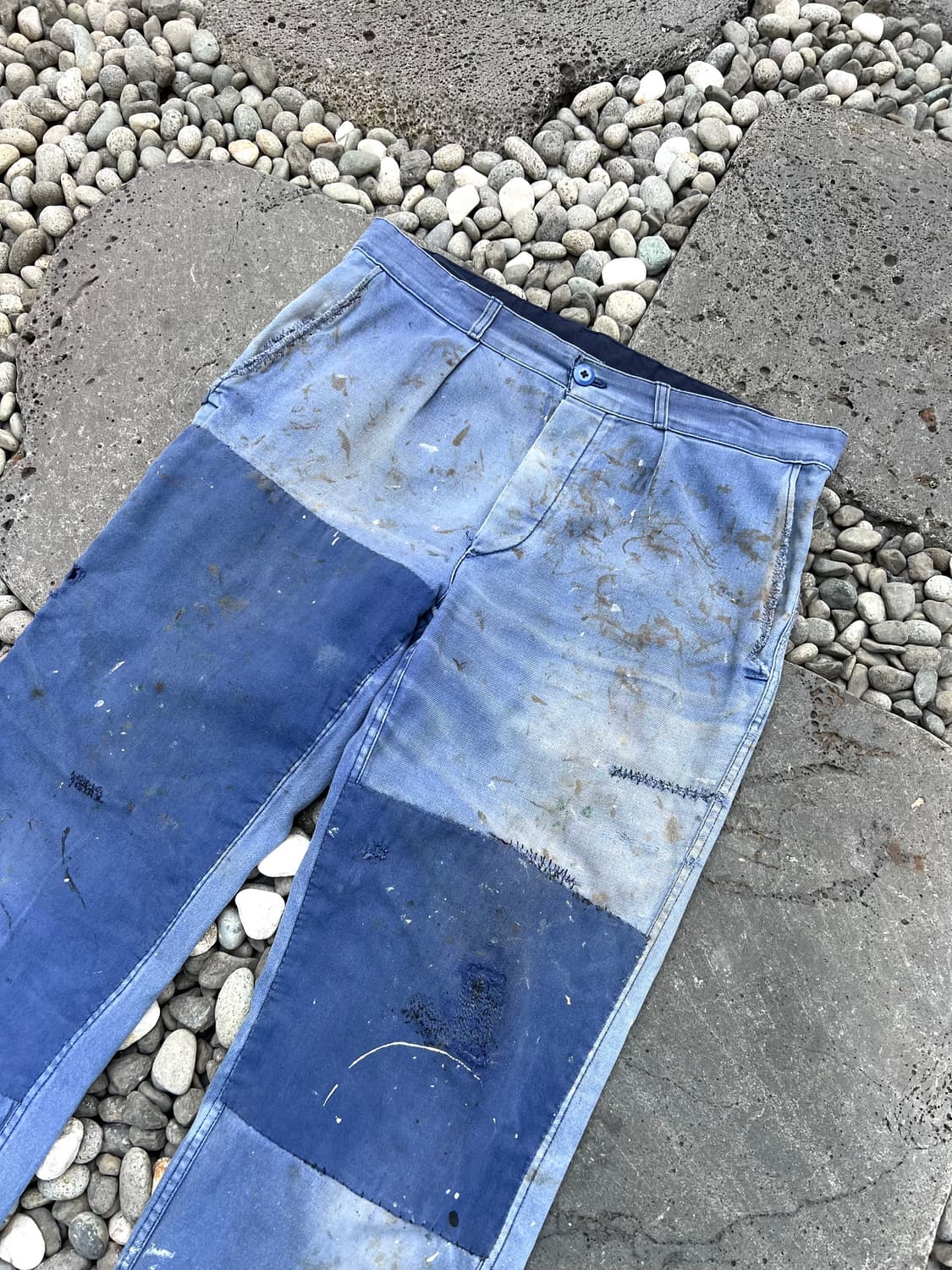 HARD FADED VINTAGE WASHING 패치워크프렌치워크팬츠 상품이미지5