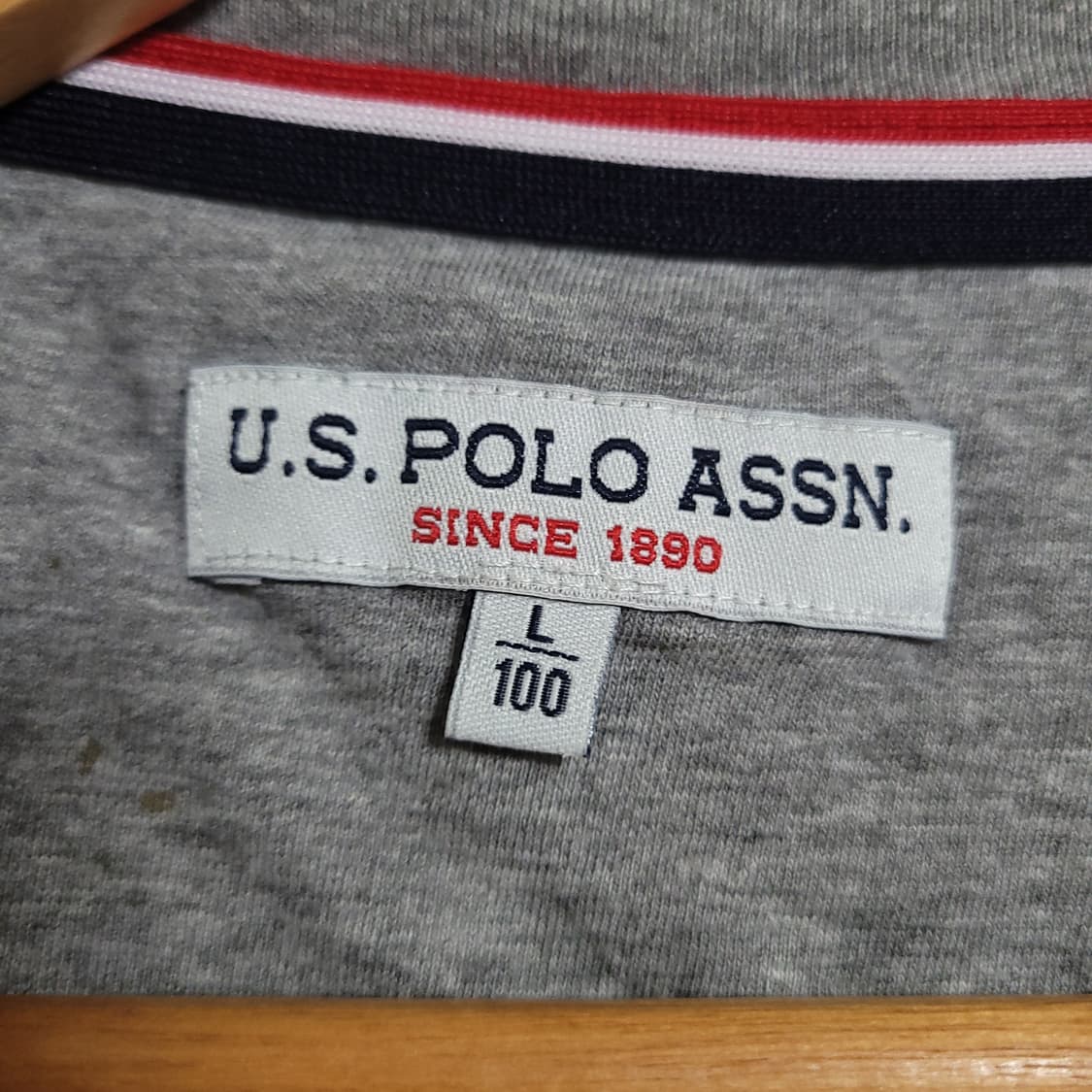 (100) U.S.POLO 폴로아센 그레이 반팔 티셔츠 상품이미지2