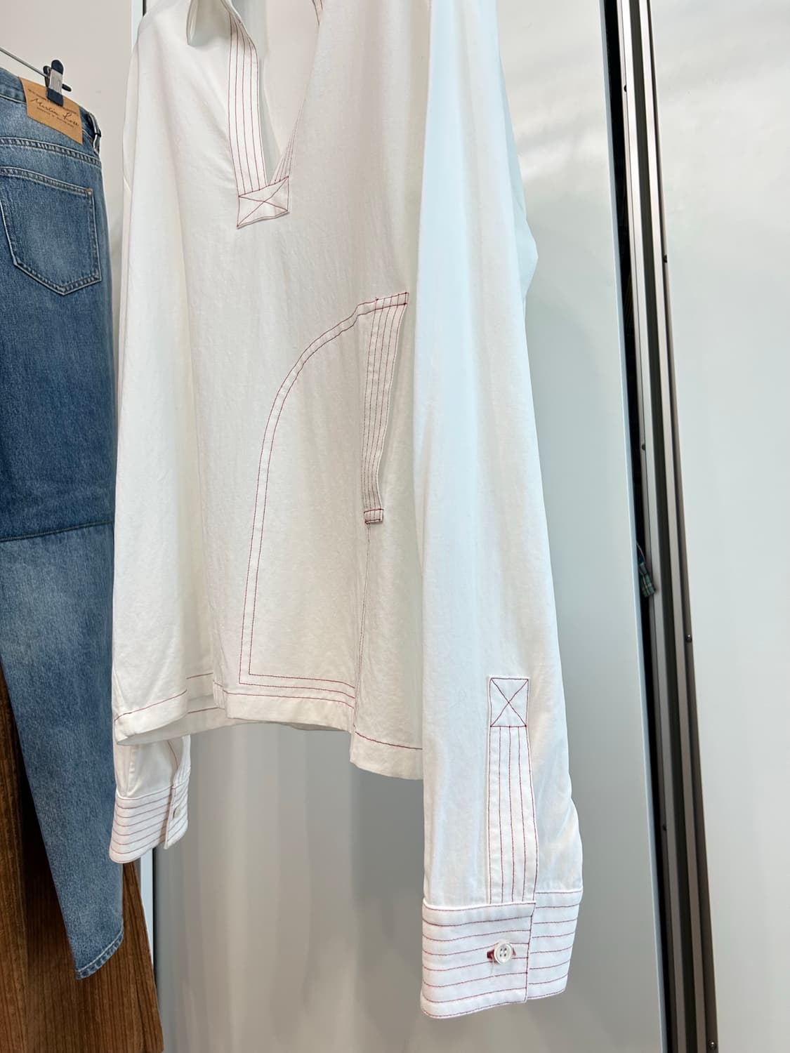 마르지엘라 REPLICA 1950's 파리 크레페 포켓 셔츠 상품이미지5