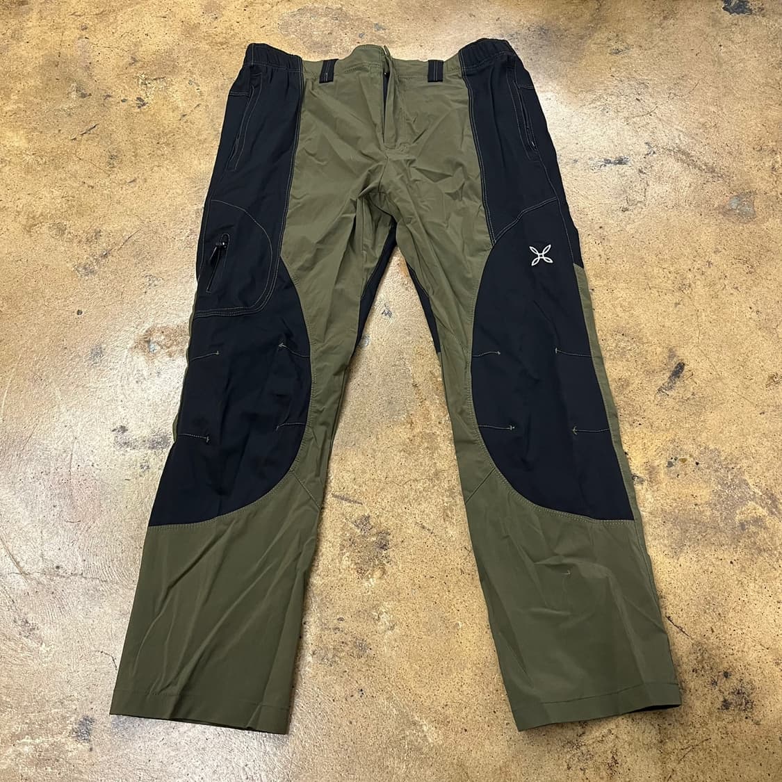 [정품/XL] 몬츄라 블랙 카키 배색 등산 바지 b19 상품이미지2