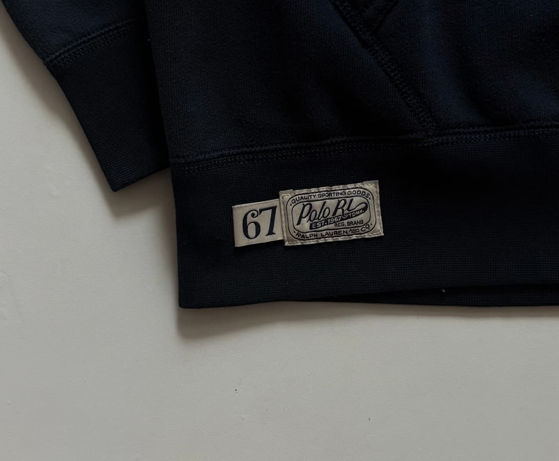 Polo 폴로랄프로렌 QR 빅로고 네이비 후드티 상품이미지5