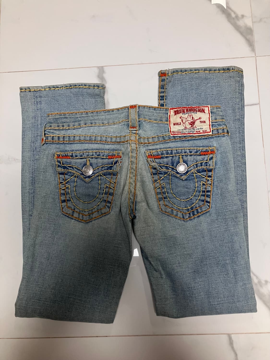 Billy super T 빌리 수퍼티 라이트워시 부츠컷 트루릴리젼 상품이미지1