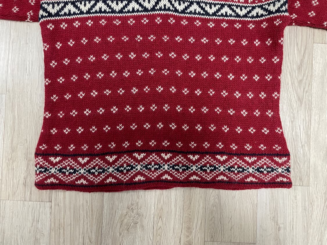 100) 80s 엘엘빈 버드아이 아노락 스웨터(미국제)RRL&LVC&폴로 상품이미지5