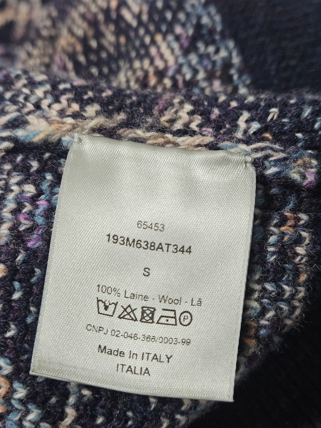 [정품] 디올 오블리크 자카드 니트 스웨터 상품이미지6