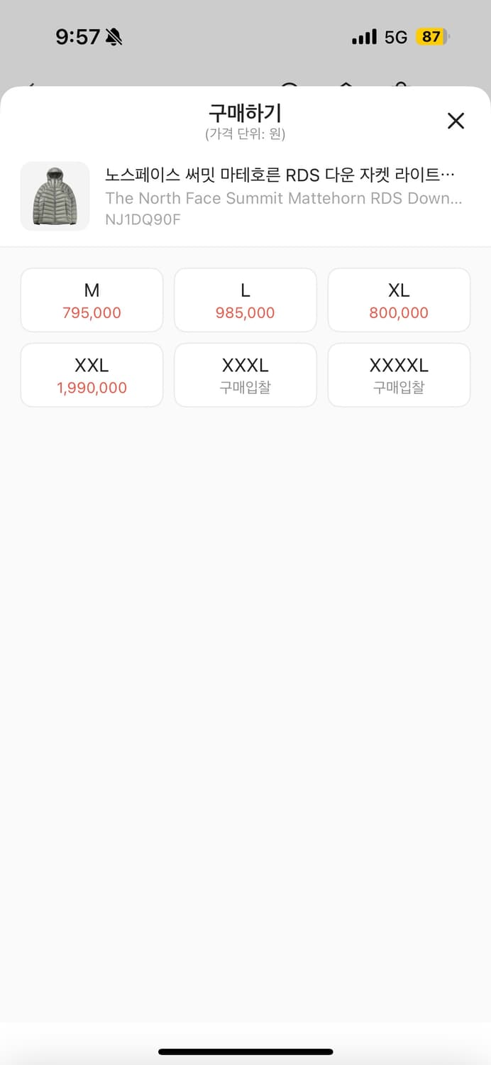 노스페이스 마테호른 24fw [L] 상품이미지9