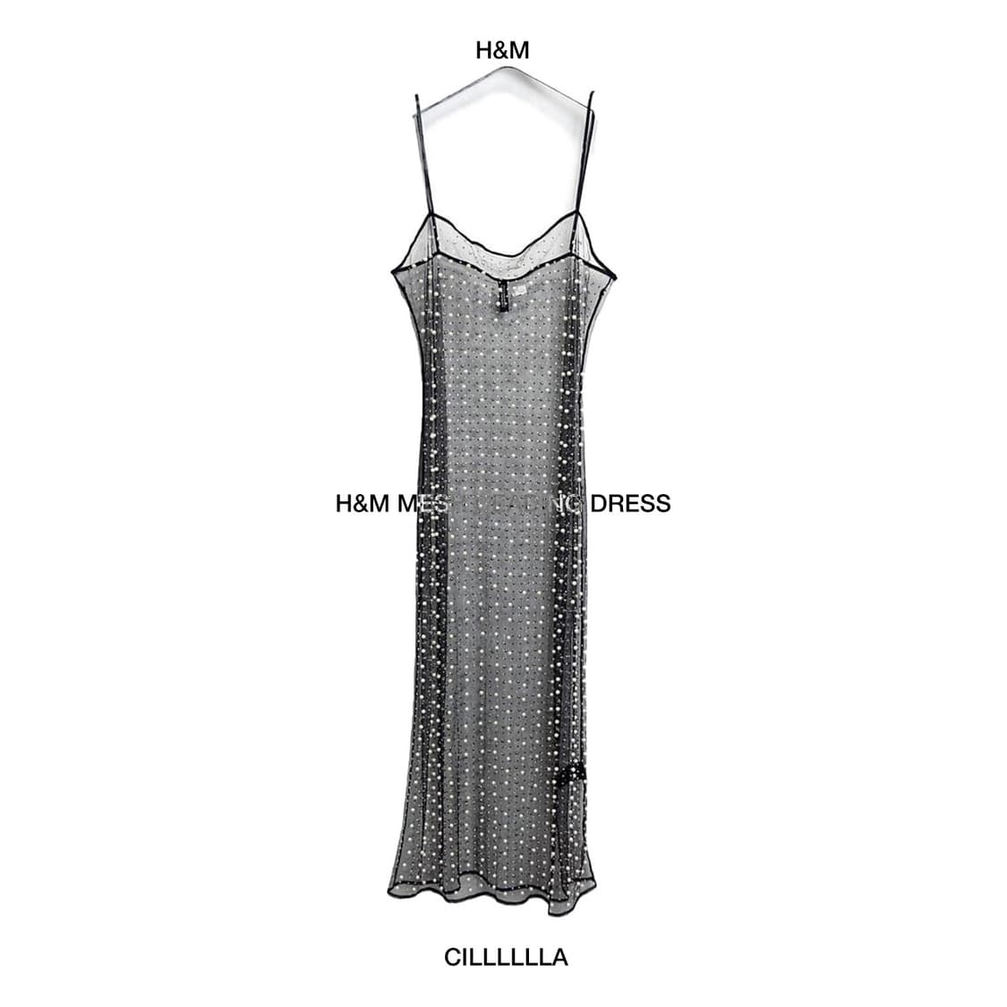 H&M Mesh beading dress 메쉬 비딩 드레스 상품이미지1