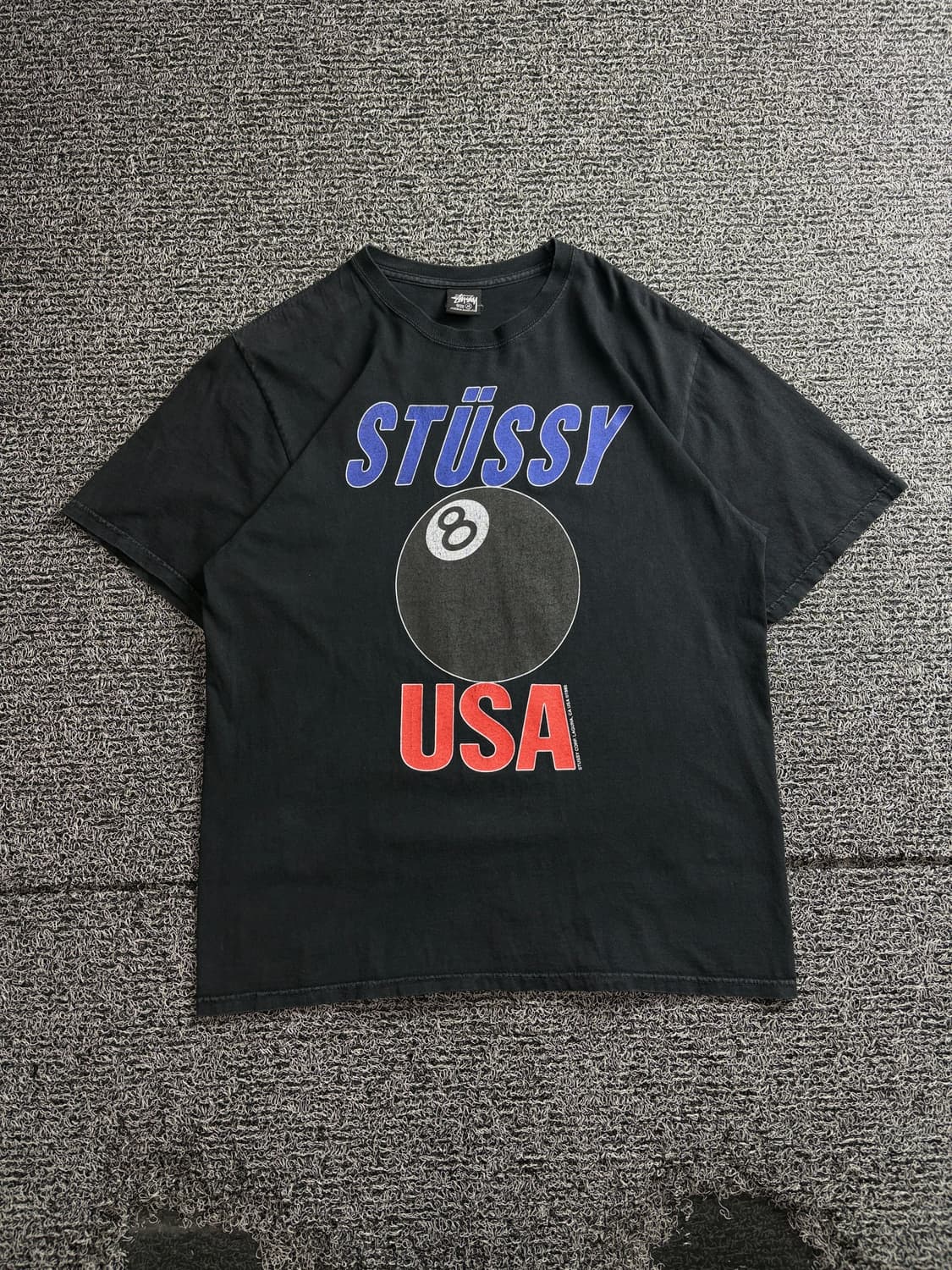스투시 USA 피그먼트 타이드 에잇볼 빅로고 티셔츠 4015 상품이미지2