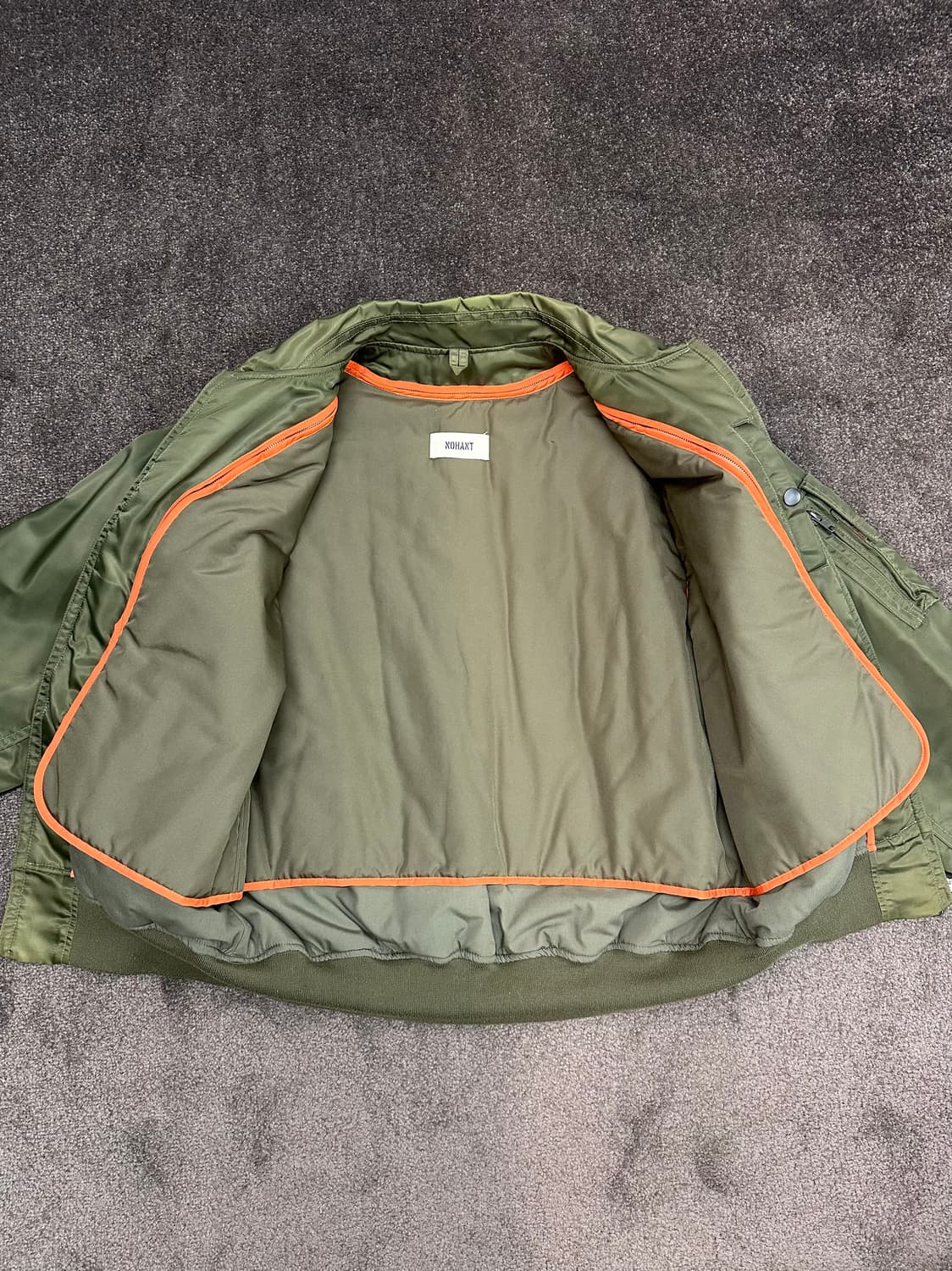 노앙 NOHANT 카키 MA-1 항공점퍼 M 상품이미지3