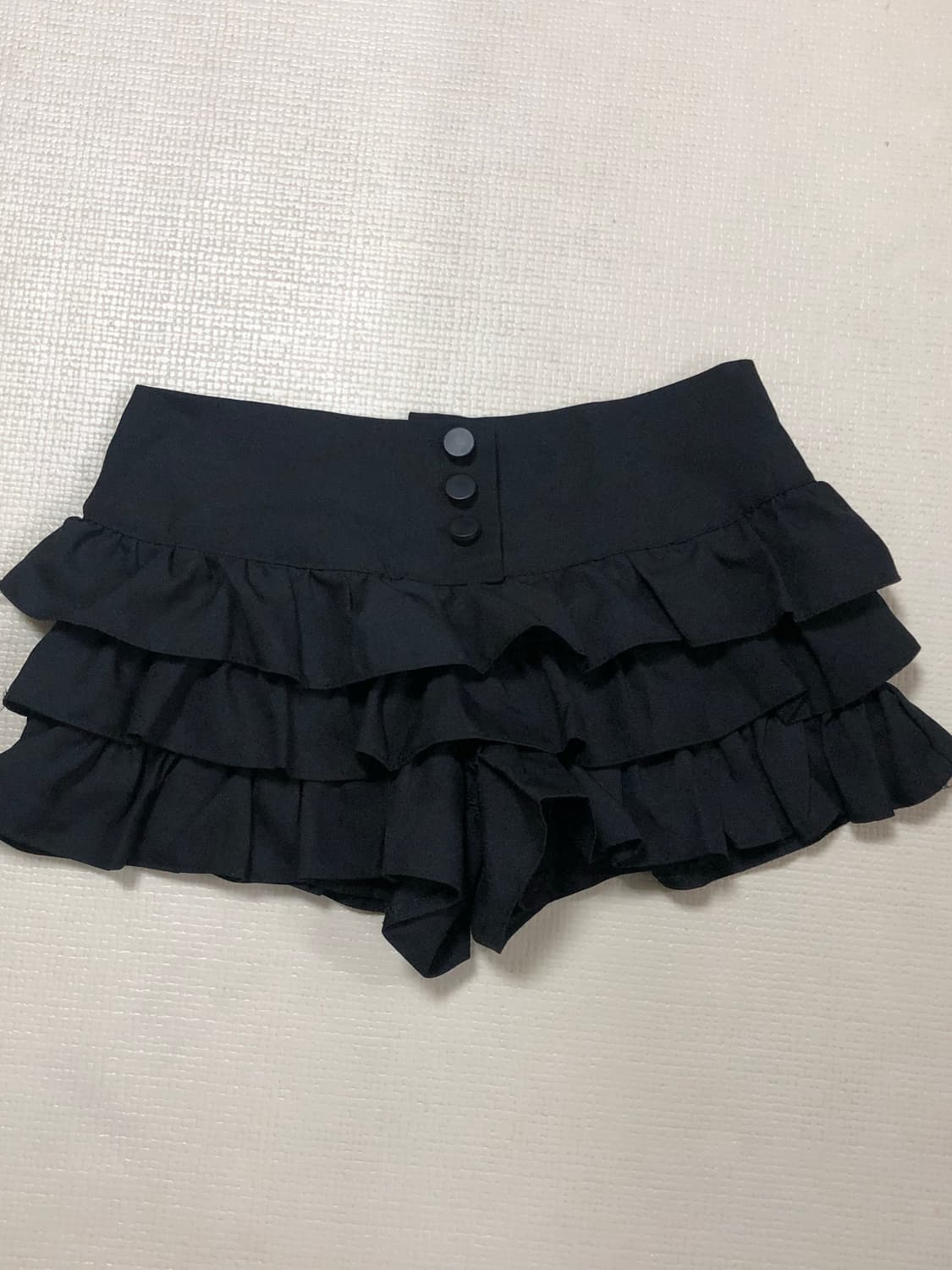 빈티지 블랙 미니 프릴 스커트 상품이미지10