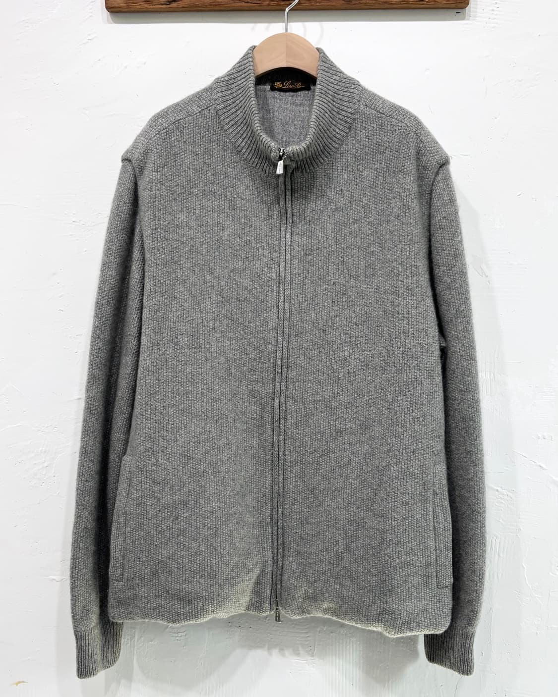 Loro piana 로로피아나 그레이 집업 가디건 상품이미지2