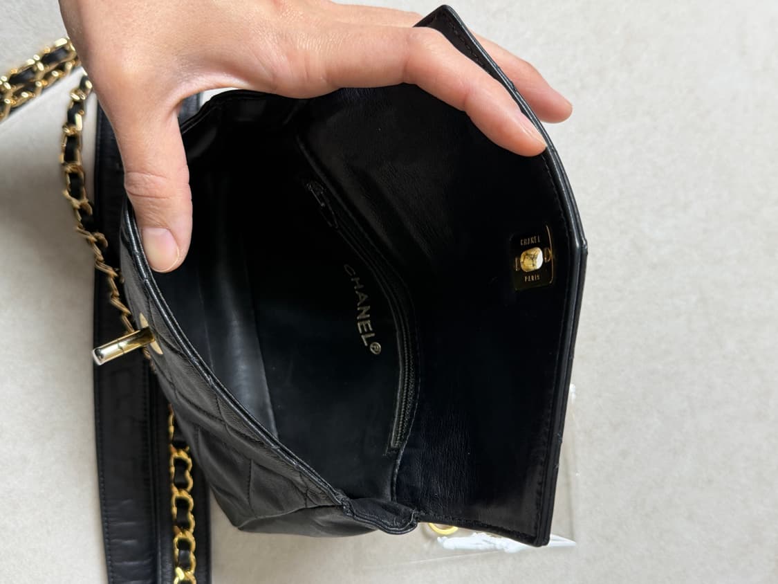 (정품) 샤넬 램스킨 마틀라세 벨트백 상품이미지6