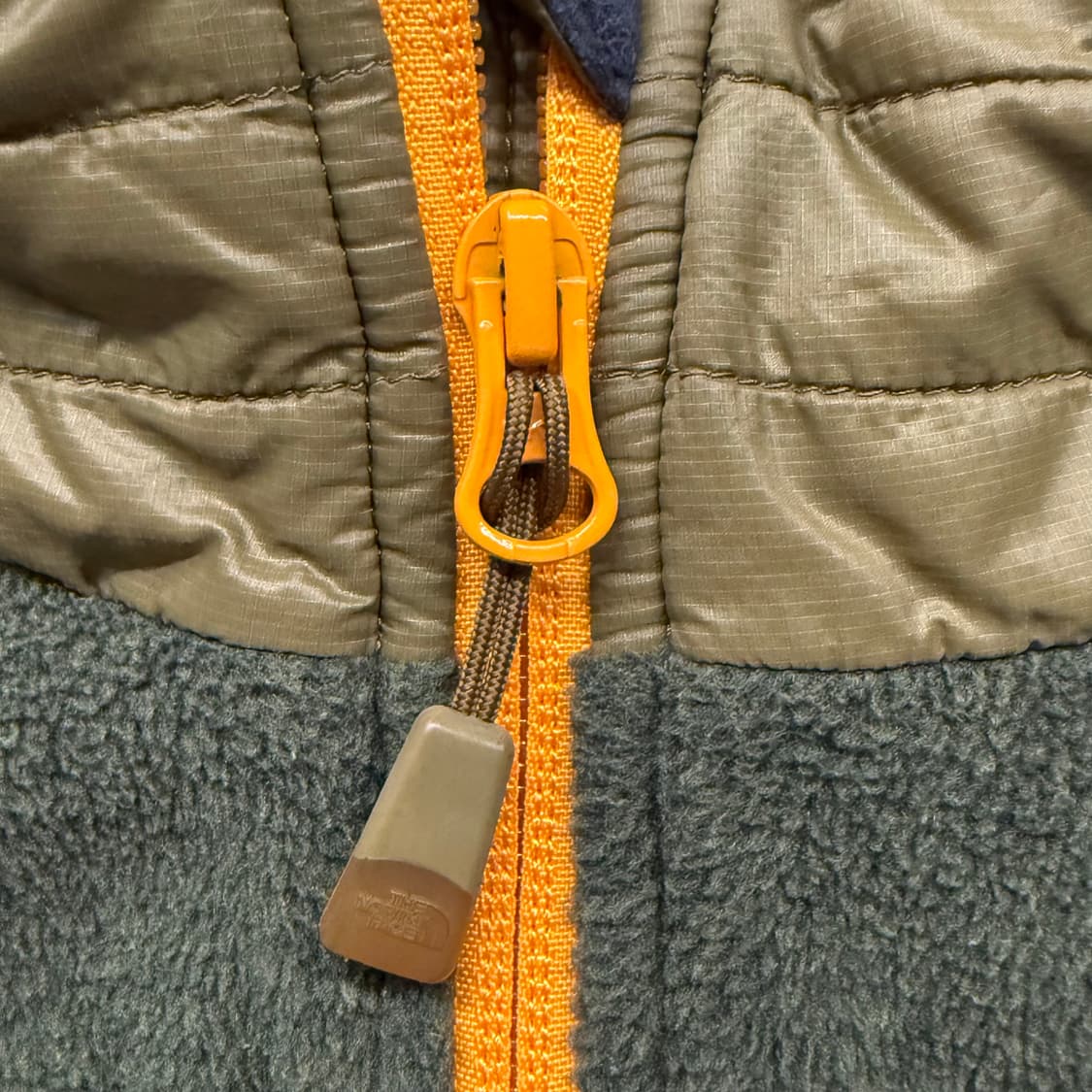 [정품/L] 노스페이스 퀼팅 패딩 플리스 자켓 카키 b18 상품이미지7