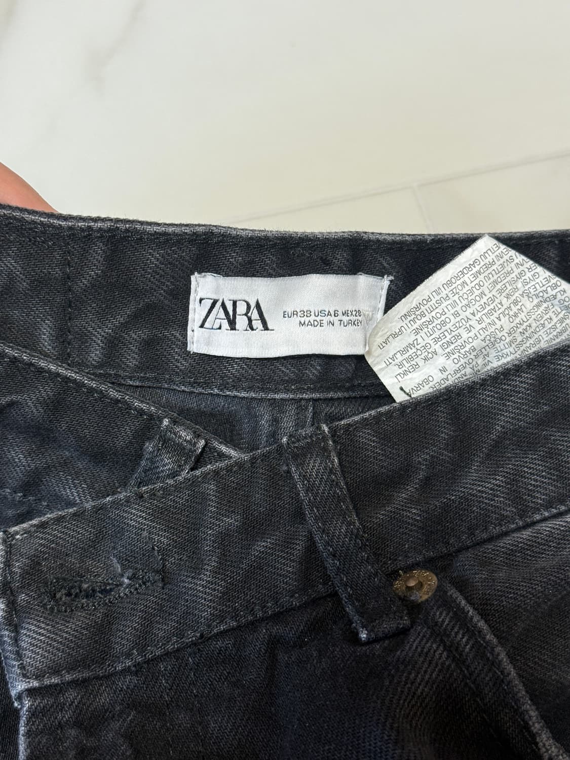 자라 검정 청바지 38 상품이미지2