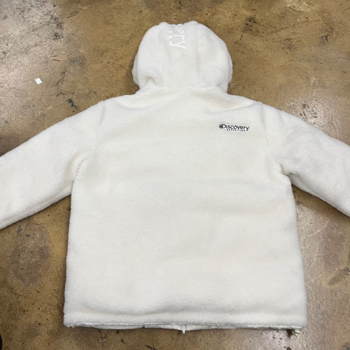 [정품] 디스커버리 흰색 패딩 후리스 양면 점퍼 b18 상품이미지3