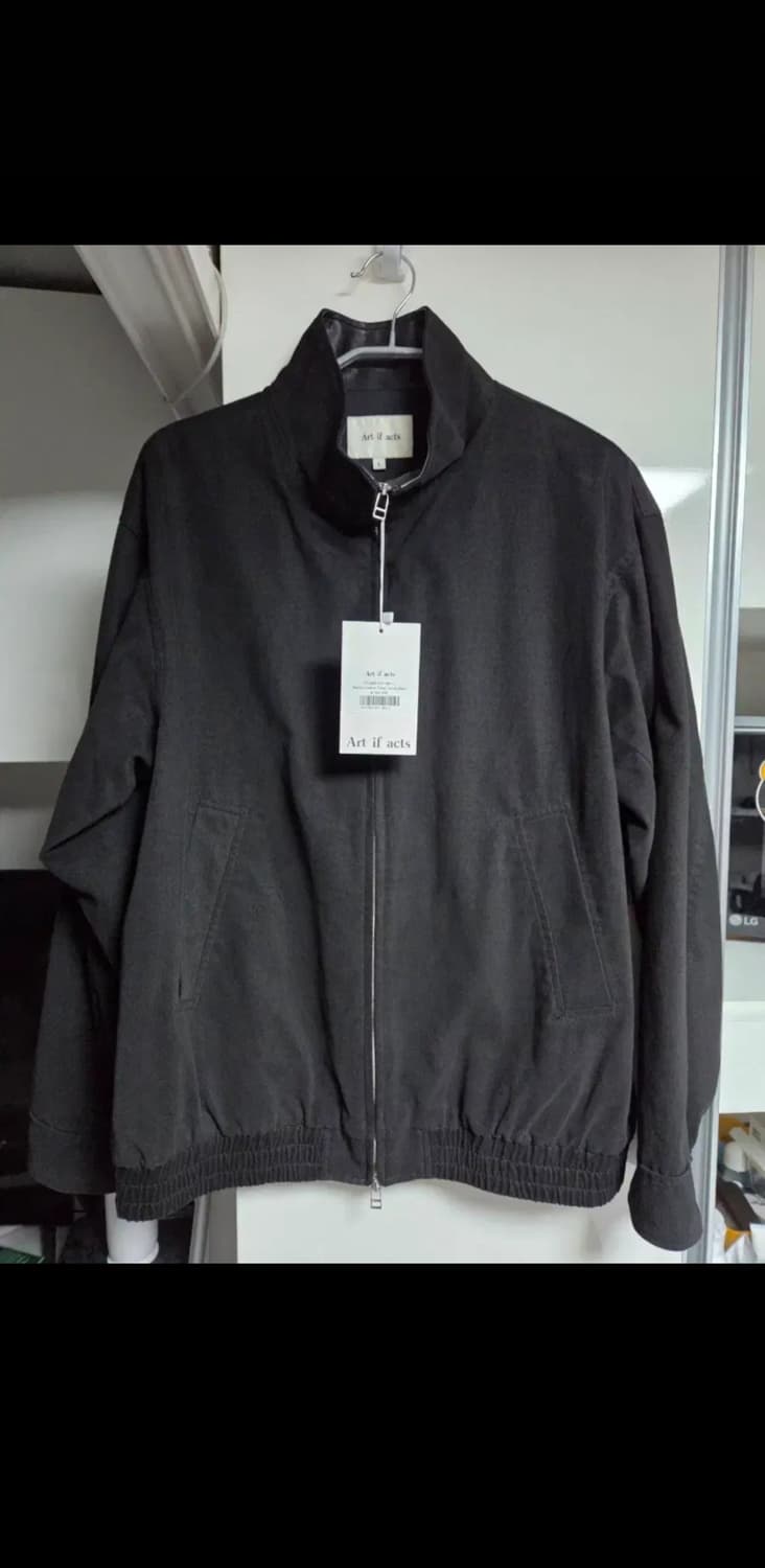새상품) 아트이프액츠 워시드 레더 칼라 컬러 자켓 블랙 L 상품이미지3