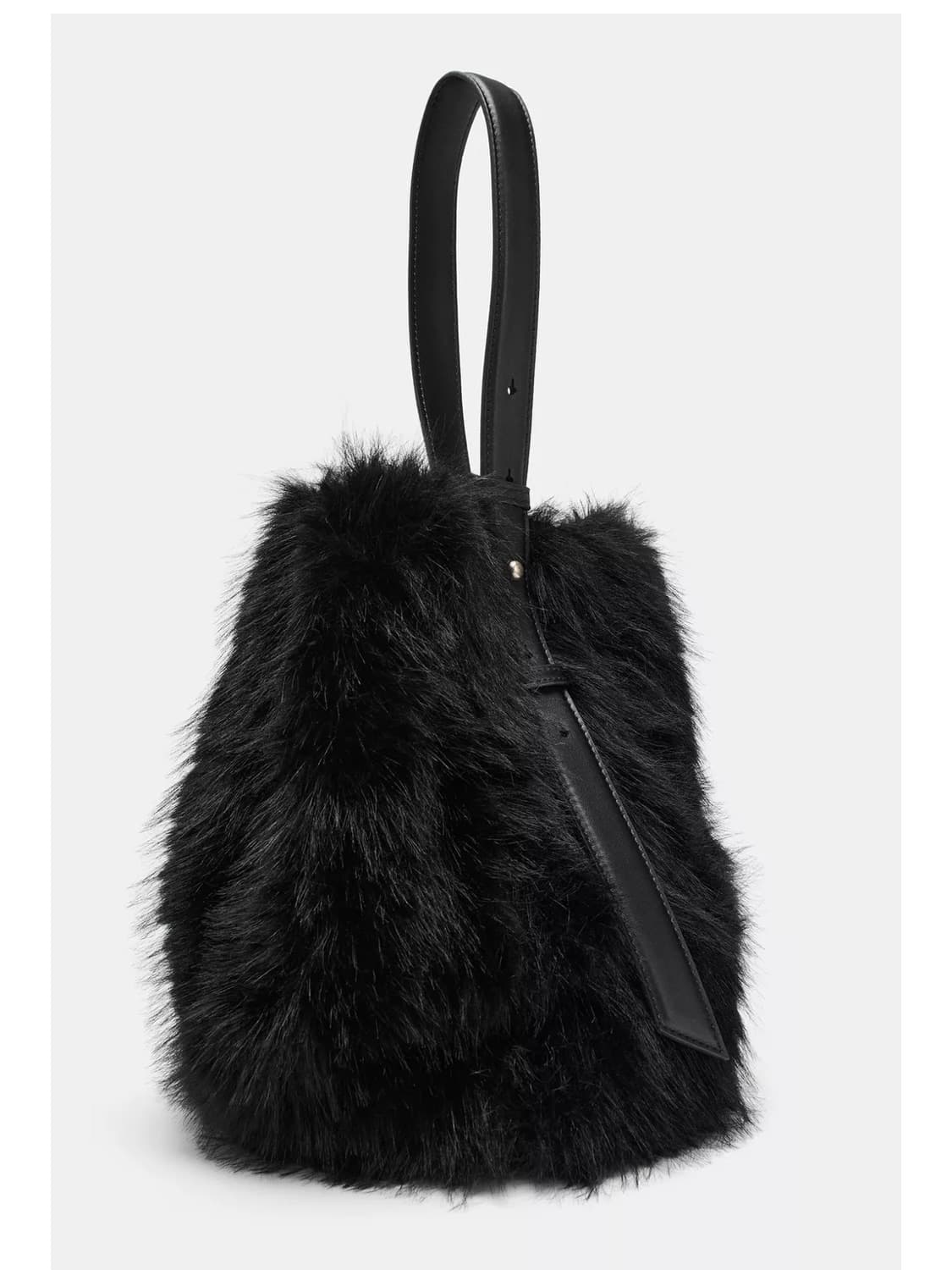 페이크 퍼 버킷백 상품이미지7