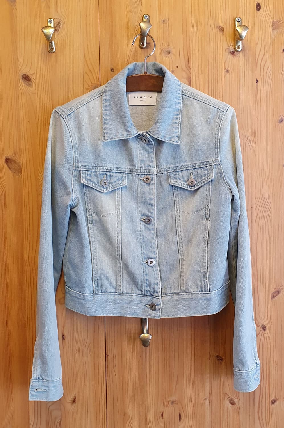 55.산드로 스카이블루 데님자켓 상품이미지1