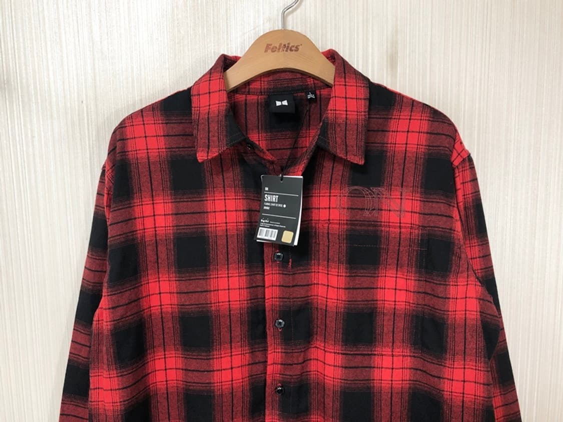 BTS 방탄소년단 'ON' 플란넬 체크셔츠 L 상품이미지3