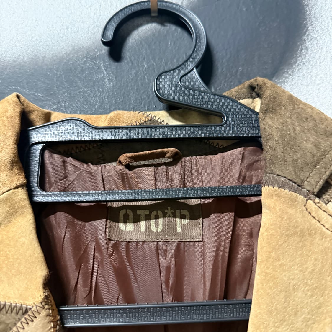 VTG 빈티지 돈피 스웨이드 패치워크 가죽 자켓 상품이미지6