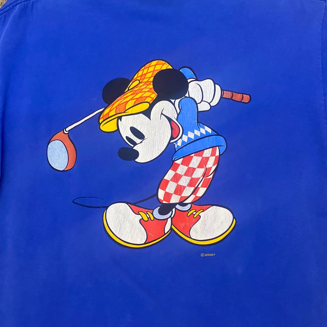 90s Made in USA 미국 빈티지 디즈니 미키마우스 골프 반팔티 상품이미지2