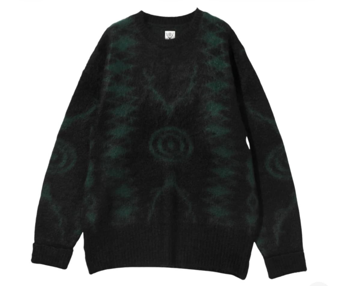 South2 West8 루즈핏 모헤어 니트 블랙 상품이미지1