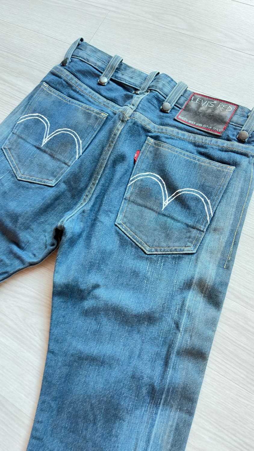 LEVI'S RED CLING FILM SHINY SLIM PANTS 상품이미지6