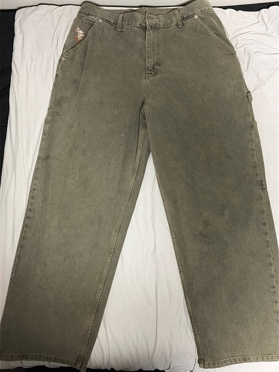 위캔더스 카펜터 팬츠 올리브 L 상품이미지1