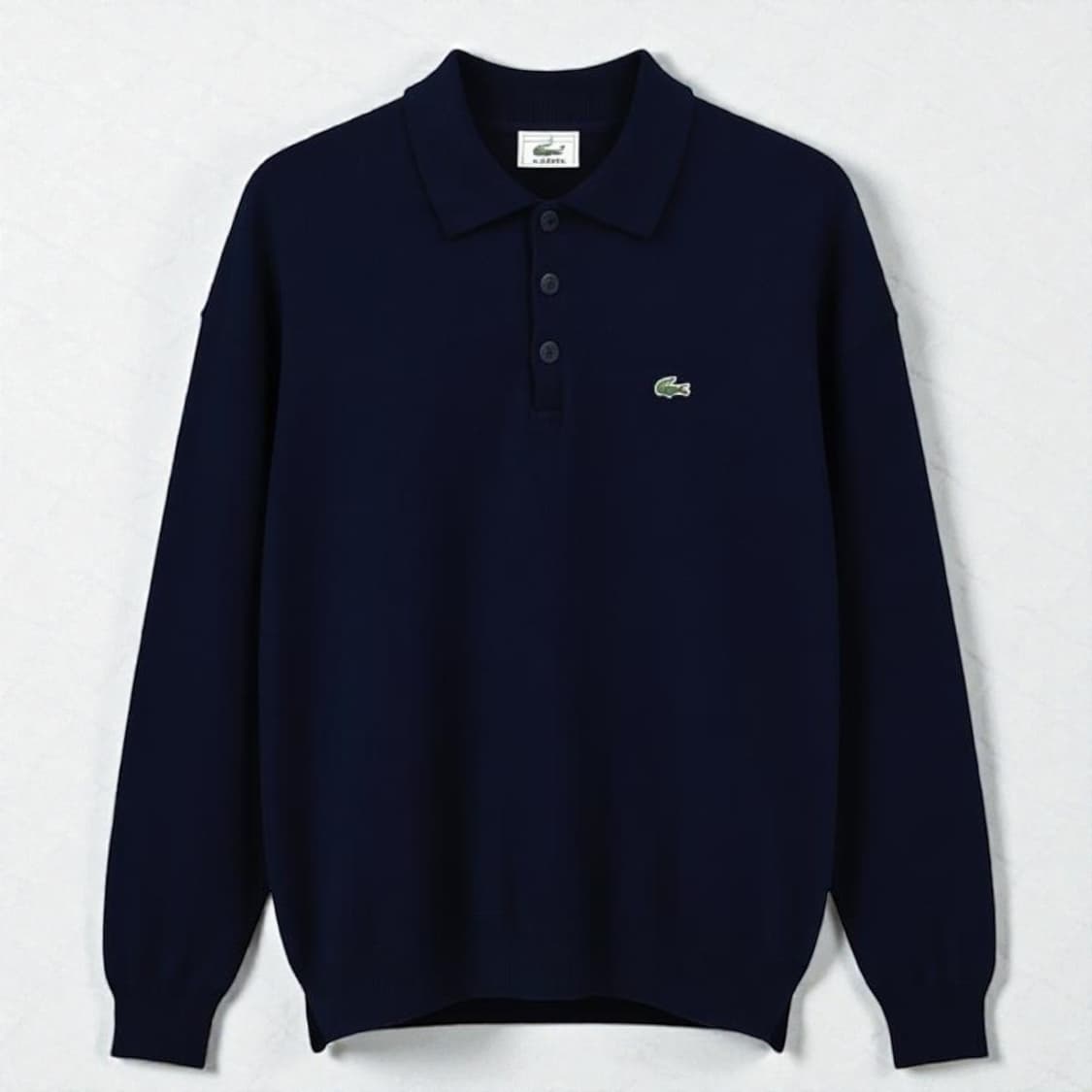 105)LACOSTE 라코스테 카라 니트 네이비 상품이미지1