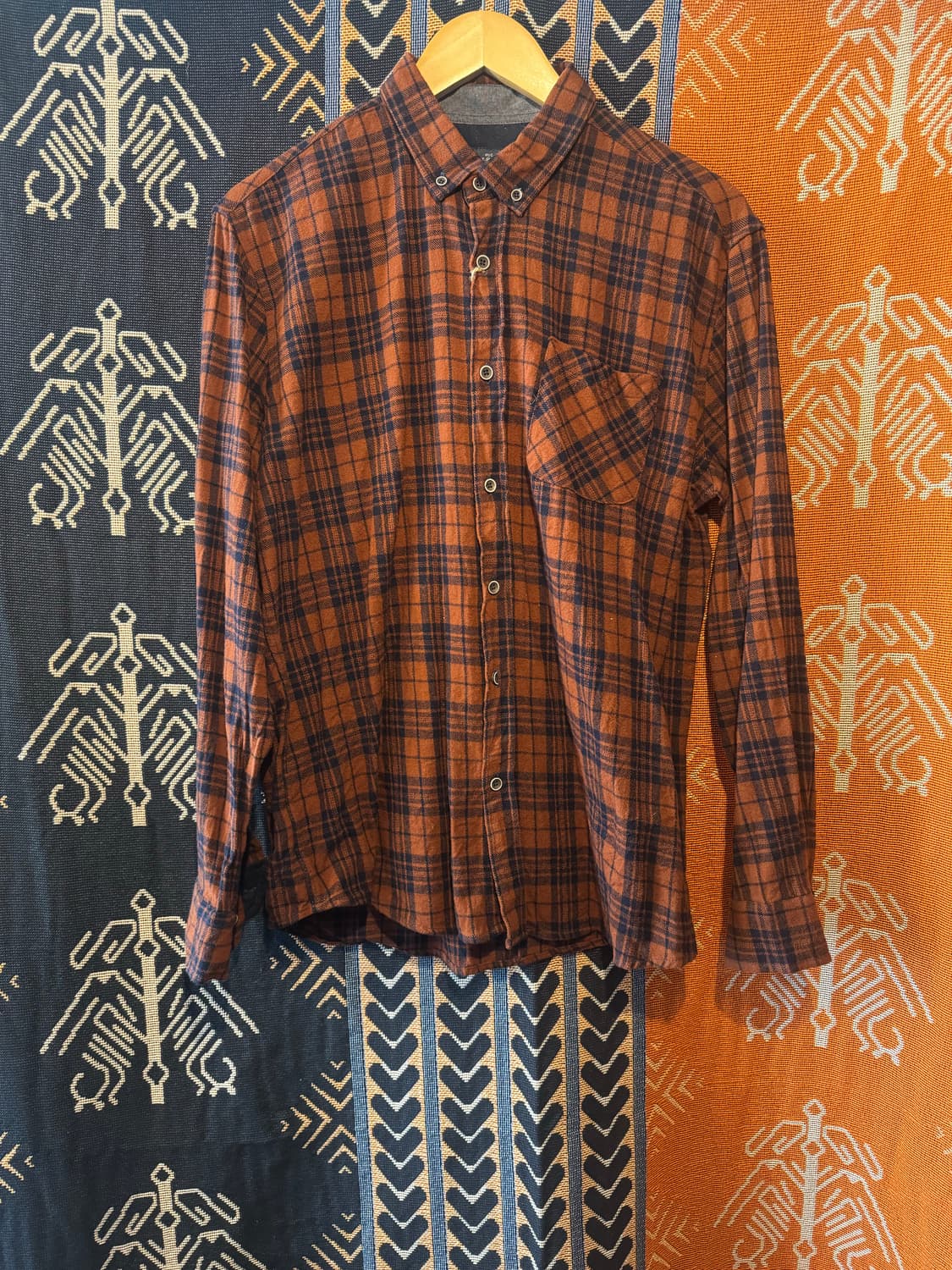 USA 폴라넬 체크셔츠 상품이미지1