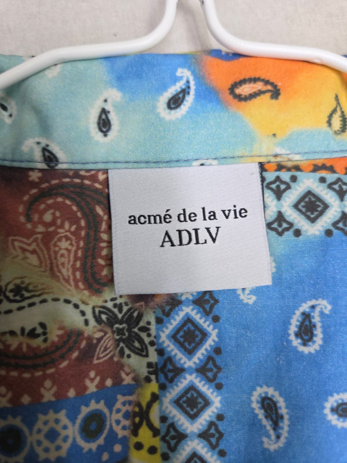 아크메드라비 ADLV 반팔 셔츠 페이즐리 셔츠 상품이미지3