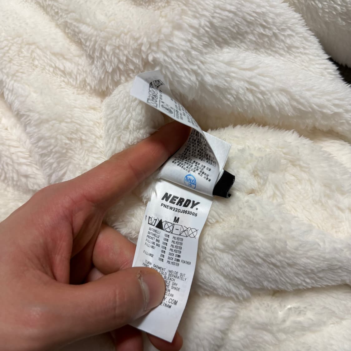 널디 NERDY 리버시블 플리스 숏 패딩 상품이미지10