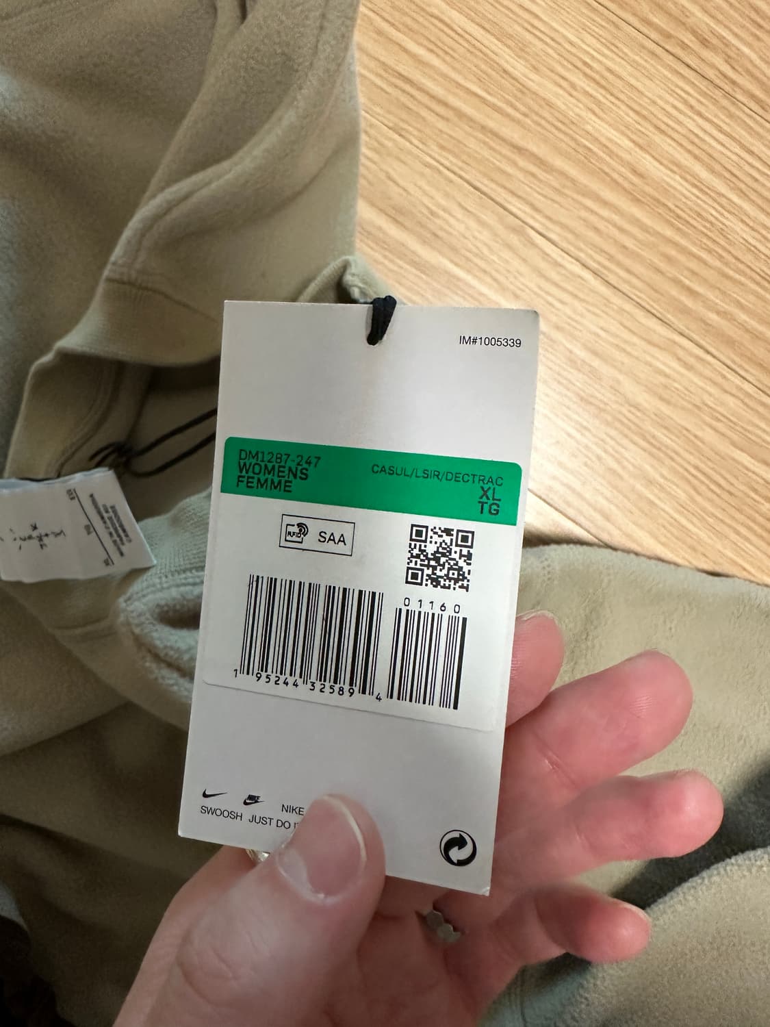 (W) 나이키 x 트래비스 스캇 NRG BH 풀오버 크루 카키 상품이미지5