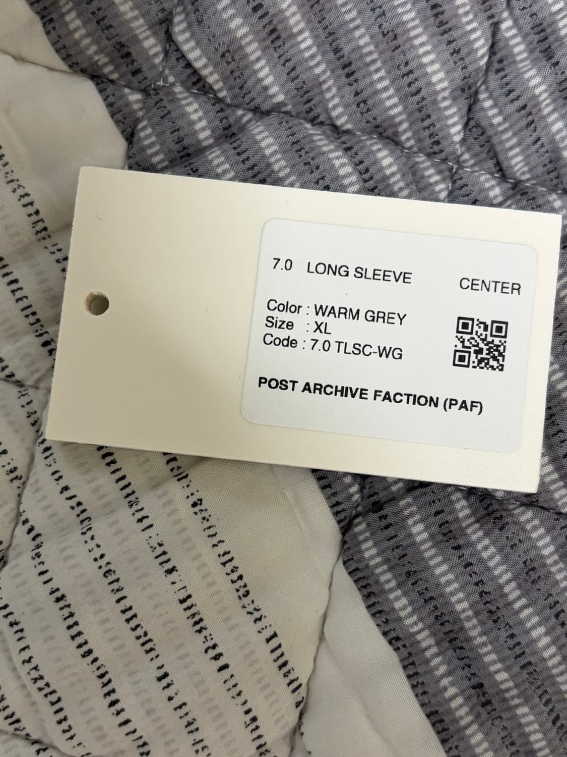 포스트 아카이브 팩션 (파프) 7.0 롱슬리브 센터 웜 그레이 xl 상품이미지4
