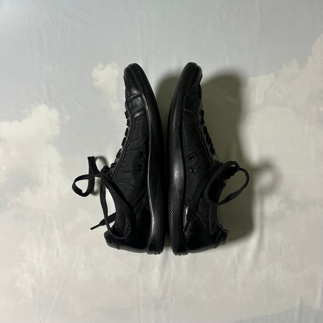 Prada sports leather flat sneakers 상품이미지3