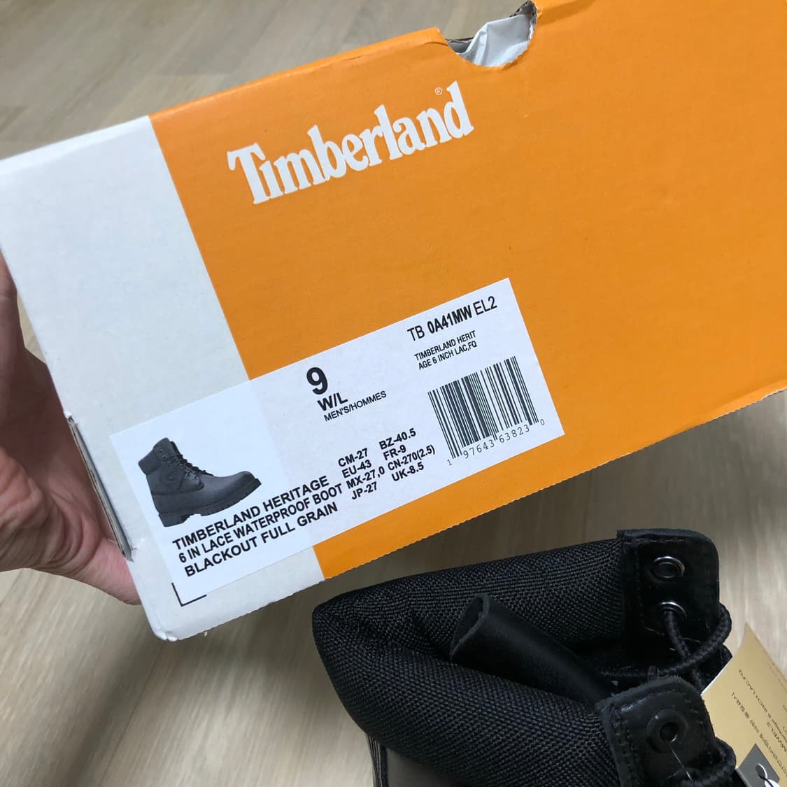 (270) 새상품 팀버랜드 6인치 헤리티지 프리미엄 부츠 풀그레인 레더  상품이미지10