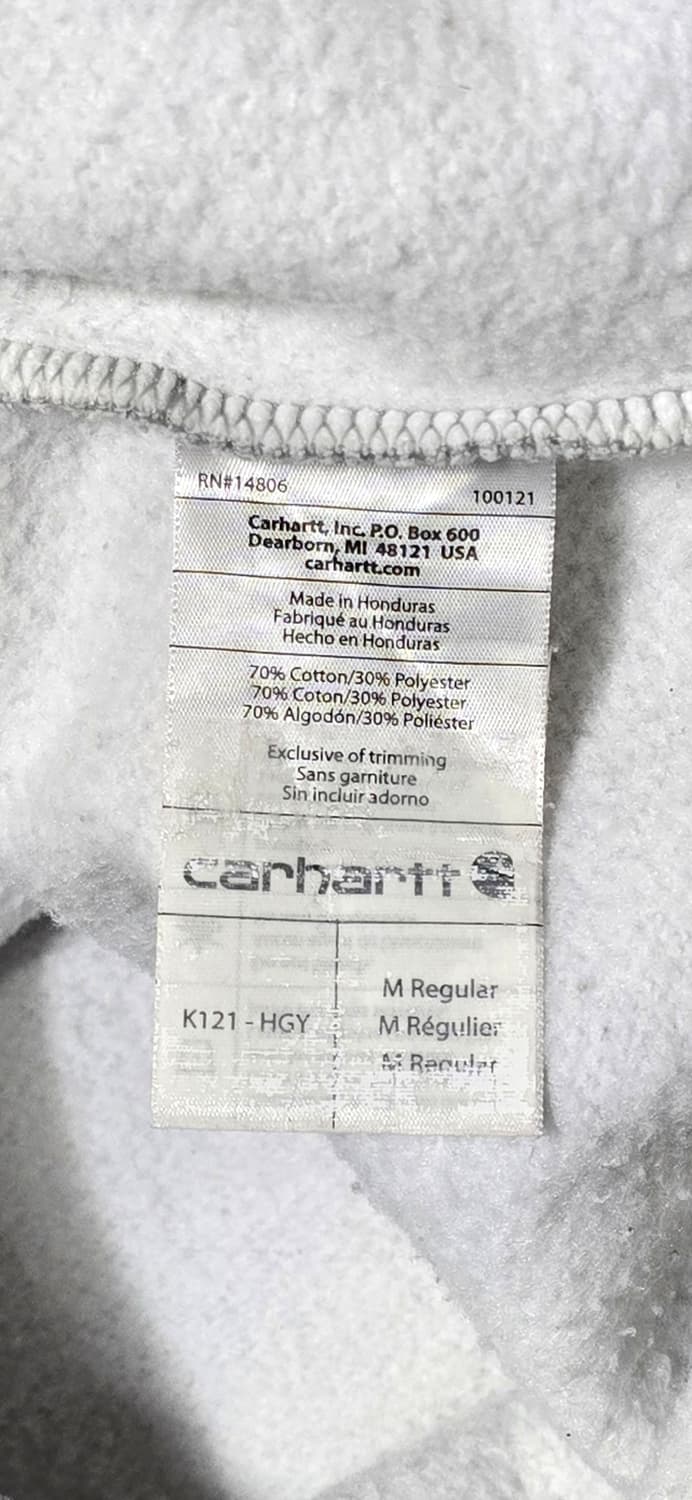 칼하트 오리지널 핏 회색 후드티 M 상품이미지4