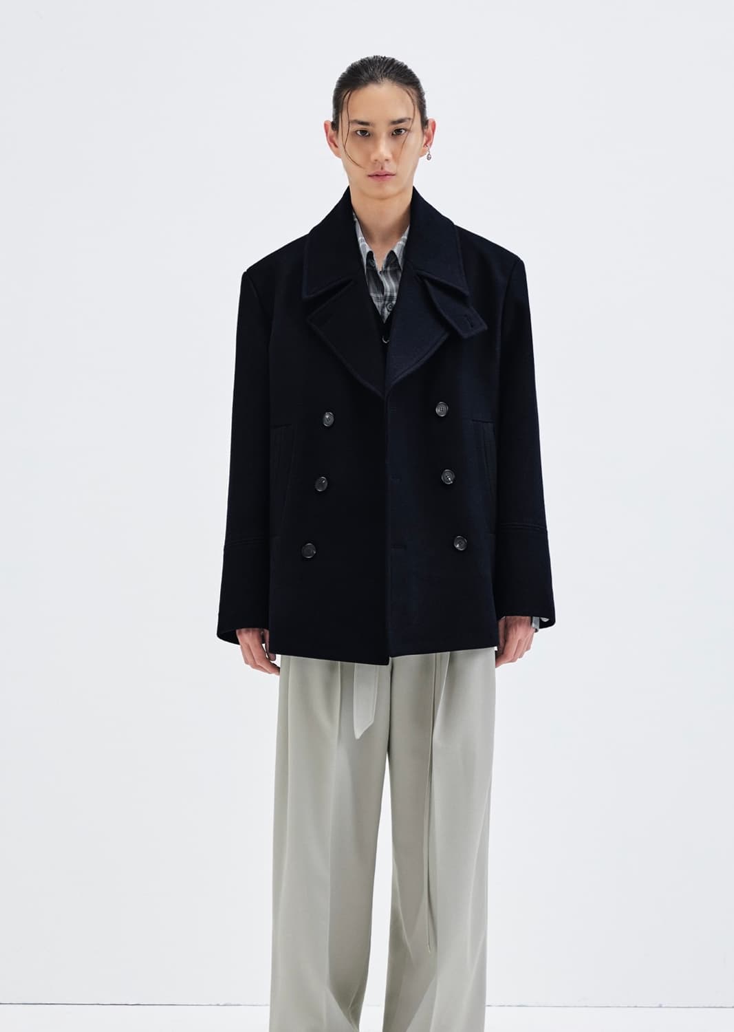 에디 프란시스 피코트 딥 네이비 48사이즈 상품이미지1