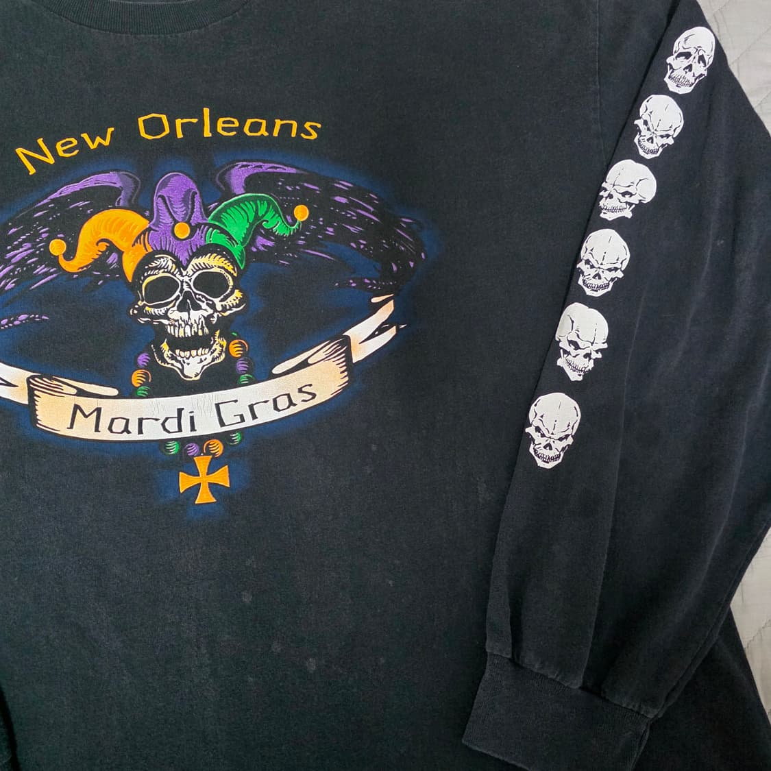 [2XL] 00s 빈티지 웨스트 코스트 차퍼스 패러디 스컬 롱슬리브 상품이미지7