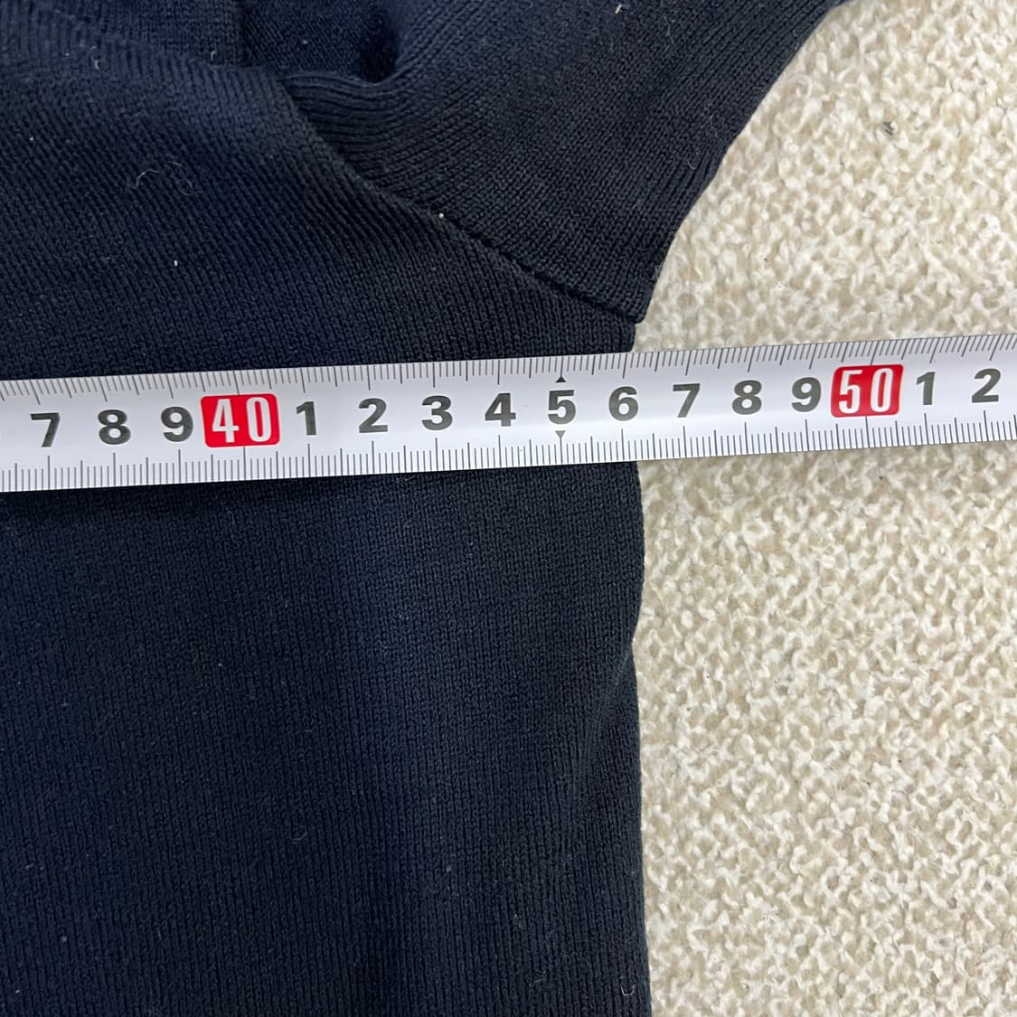 실측확인 빈티지 하트로고 네이비 가디건 0126M 상품이미지5