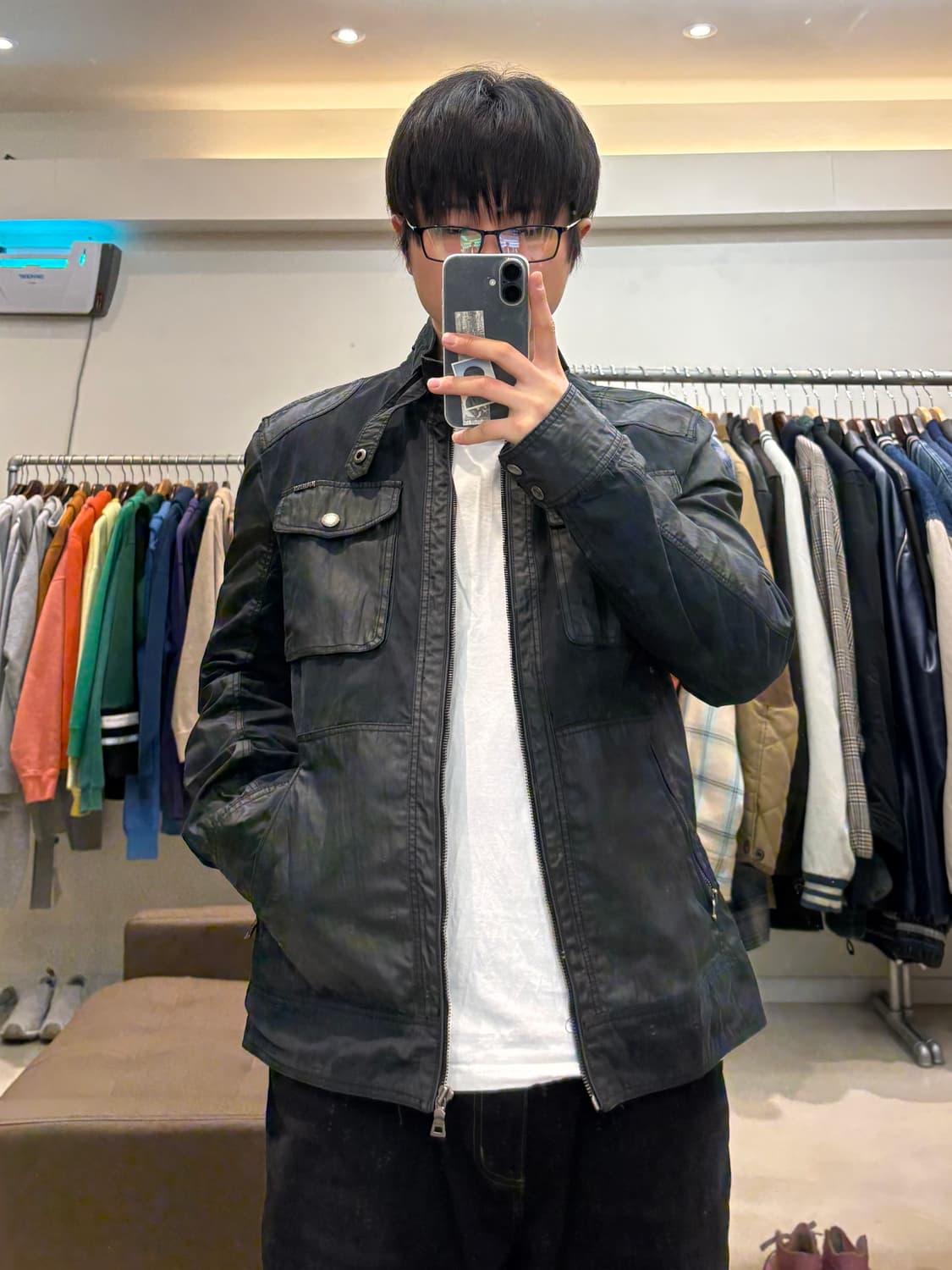 게스 코티드 바이커 자켓 상품이미지6